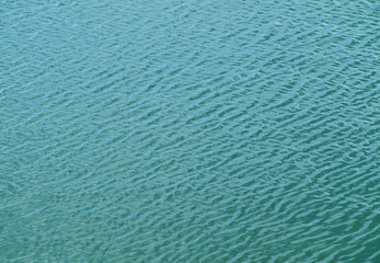 Water. Lake blue ripples.