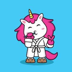 unicorn take a brush