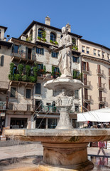 Fototapeta na wymiar Fountain Of The Madonna Of Verona