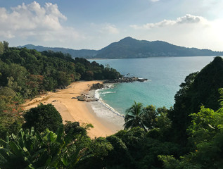 View of the bay of the island