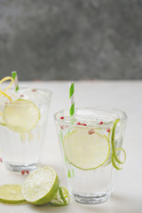 Refreshing Gin and Tonic cocktail