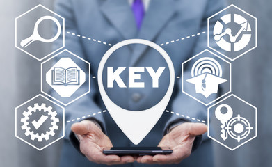 Keep Educating Yourself KEY Concept. Education. Self-Learning Technology.