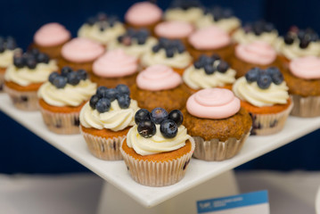 Beautiful (delicious) cupcakes on the table
