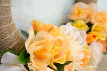 flower, wreath, vase, color, summer