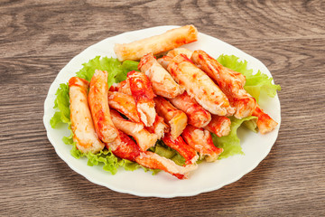 Natural luxury crab meat fillet
