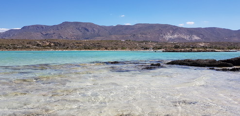 Sea and volcanic beach 
