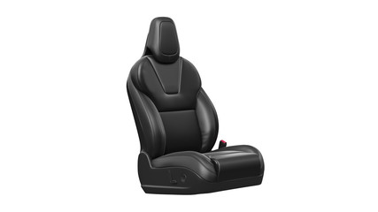 Seat car chair leather automobile. 3D rendering - 349000678