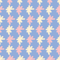 Lettering asterisk sign vector repeat pattern. Hand drawn star seamless illustration background.