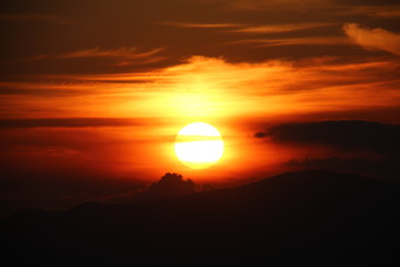 sunset gardasee