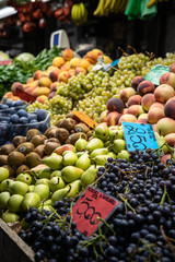 Food market in Genoa Mercato Orientale