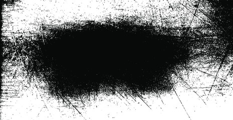 Scratched Grunge Urban Background Texture Vector. Dust Overlay Distress Grainy Grungy Effect. Distressed Backdrop Vector Illustration. Isolated Black on White Background. EPS 10.
