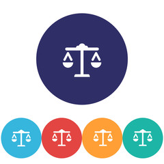 Libra vector icon , lorem ipsum Flat design