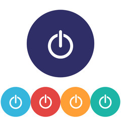 On off vector icon , lorem ipsum Flat design