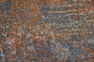 Rusted steel texture, rust and oxidized metal background. Corrosion iron surface.