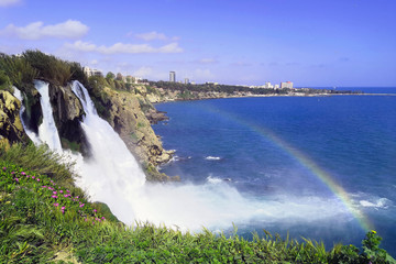 Duden waterfall in Antalya, Turkey
