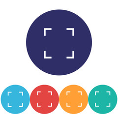 Obraz premium Vector icon Full screen , lorem ipsum Flat design