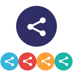 Network vector icon , lorem ipsum Flat design