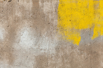 old yellow wall
