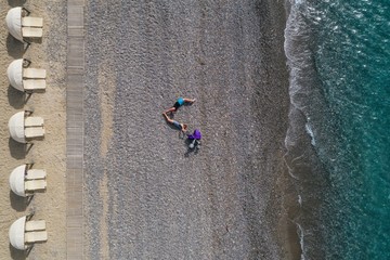 Aerial view of sea on Kos Island Greece