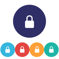 Lock - vector icon , lorem ipsum Flat design