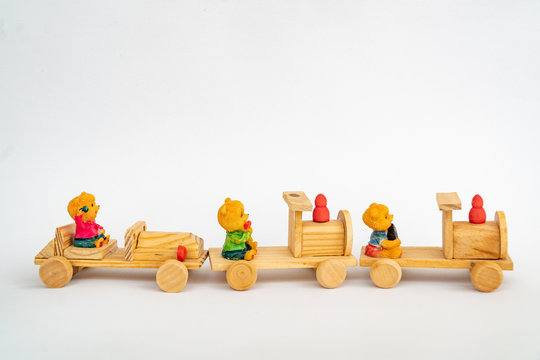 yellow wooden train