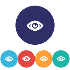 Eye vector icon , lorem ipsum Flat design