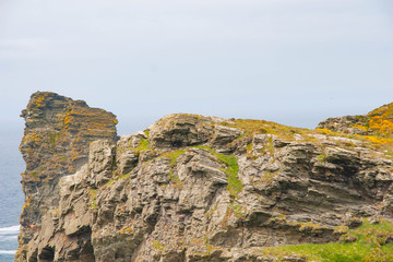 Rocky coast of Cornwall, UK