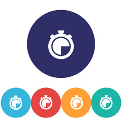 icon clock time vector , lorem ipsum Flat design