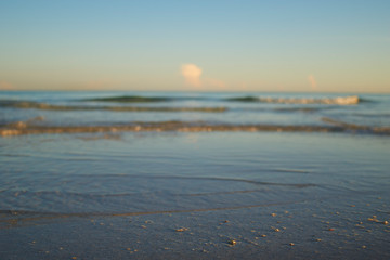 wave on the beach in havana