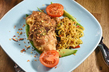 spaghetti with chicken