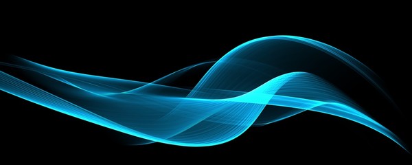 Abstract design. Blue wavy background. Transparent Soft wave
