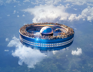 Sky-city on a wheel © 3000ad