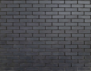 Background, texture gray, black brick wall. Dark brick wall for wallpaper