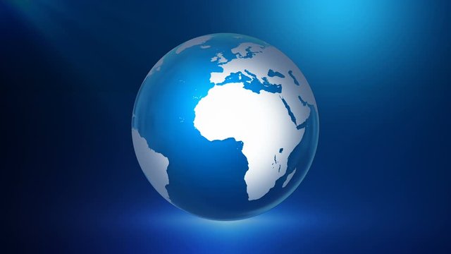 blue business globe background world