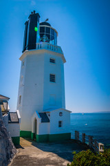 Fototapeta na wymiar St. Anthony’s lighthouse in Cornwall, Uk