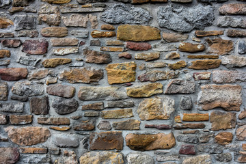 old stone wall background in various colors