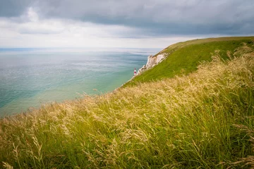 Fotobehang Beachy Head and Seven Sisters at the coast of Surrey, UK © hardyuno