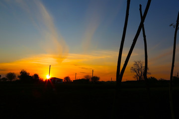 sunrise, nature, colorful, picturesque, sunlight.