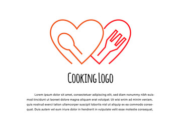 cooking logo illustration template