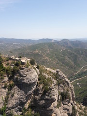 Fototapeta na wymiar Montserrat Spain hiking mountain landscape 2017