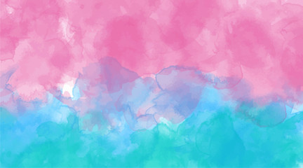 Fototapeta na wymiar Beautiful wallpaper HD splash watercolor multicolor blue pink, pastel color, abstract texture background. For google slides/lettering background. Rainbow color, sky, brush strokes wash, Galaxy style.