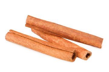 cinnamon isolated on a white background. Food