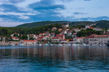 Fototapeta na wymiar Nice view of the town of Jelsa on the island of Hvar