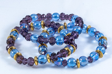 beautiful, colorful handmade bracelets of natural stones and crystals