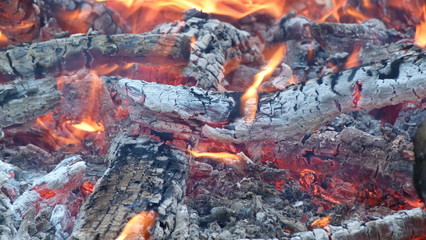 Fire Embers, Burning Embers, Burning Wood, Fire Flames