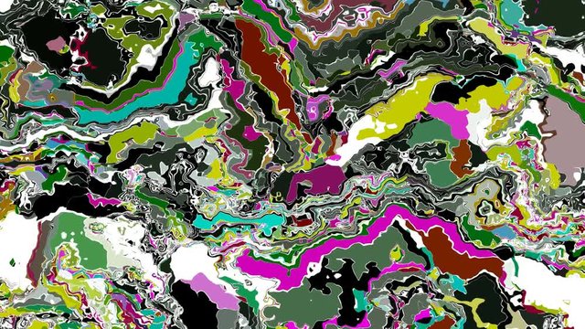 Colorful abstract waves video footage
