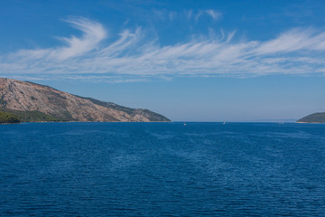 Exit from the port of Stari Grad to the open sea
