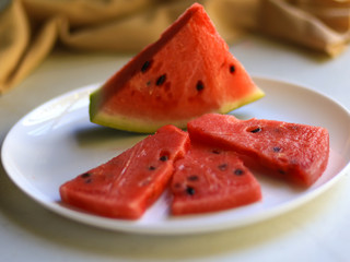 watermelon on plate