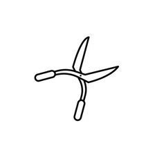 Grass cutter icon template