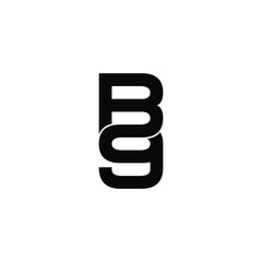 b9 letter original monogram logo design
